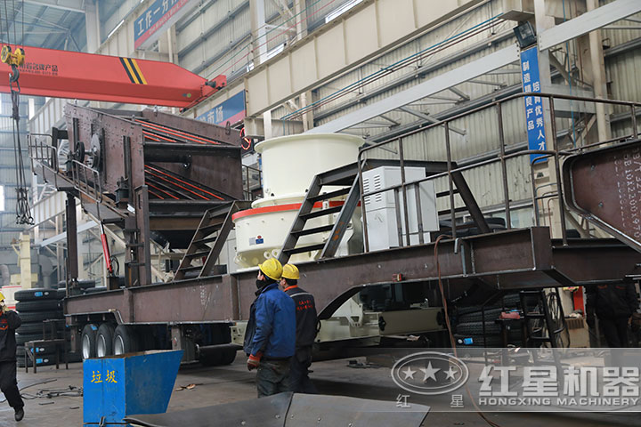 流動(dòng)制砂機(jī)生產(chǎn)車間